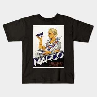 Vintage Advertising Poster France Marco Kids T-Shirt